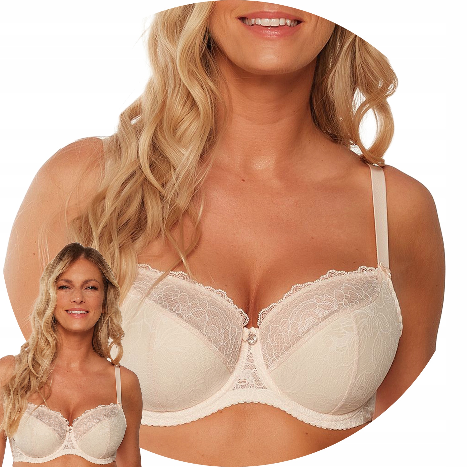Gaia 1207 Hannah Polovyztužená podprsenka Semi Soft béžová 105C