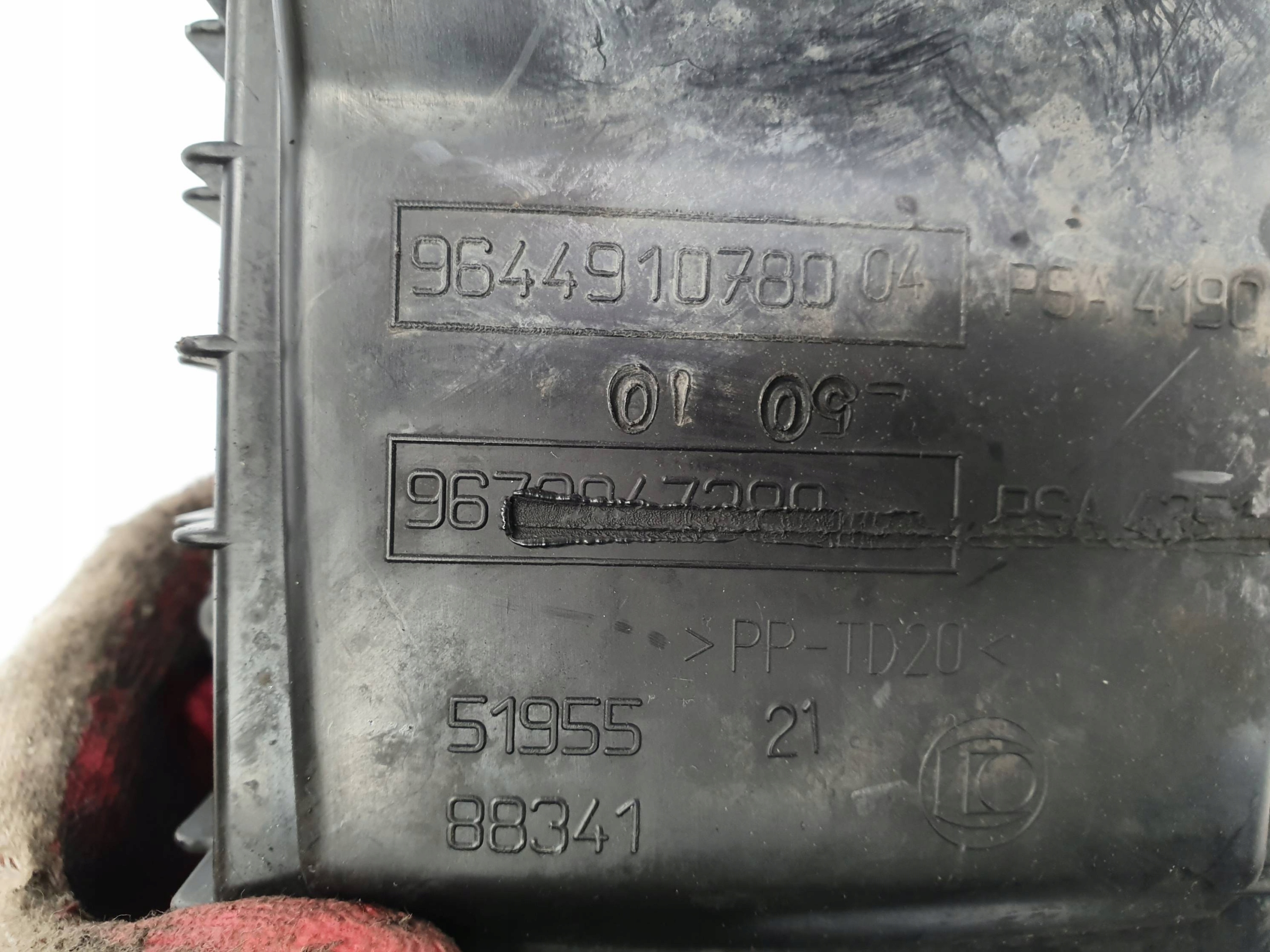 Gehäuse filter luft 9644910780 2.0 HDI CITROEN C5 II X7