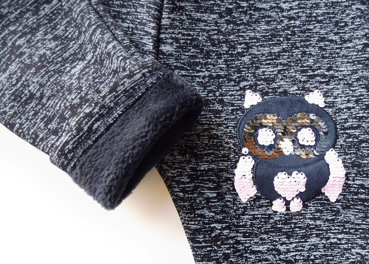 

Legginsy Na Futerku Sowa Cekiny Rozmiar 122/128