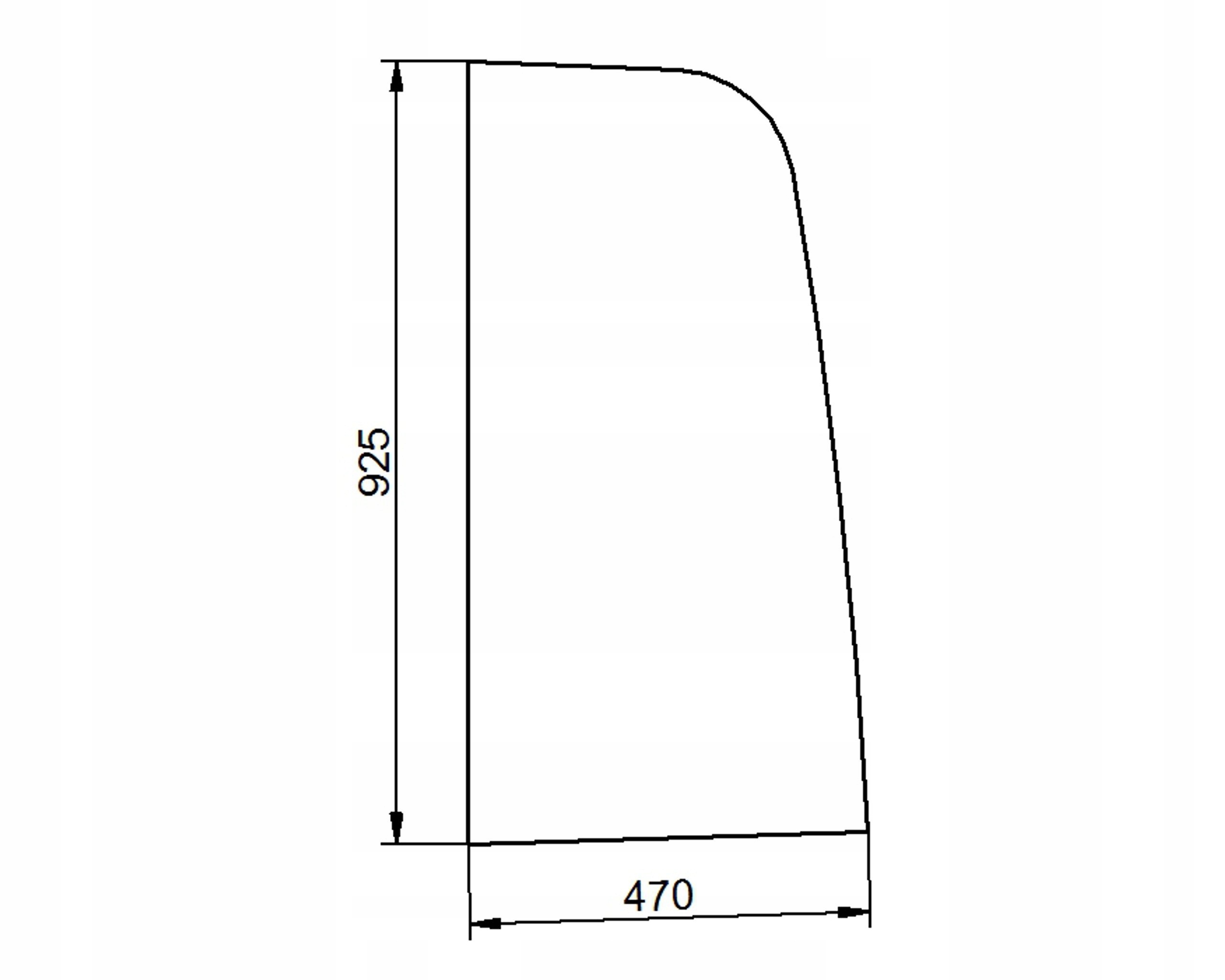 sklo teleskopický nakladač Jcb boční L 827/30502