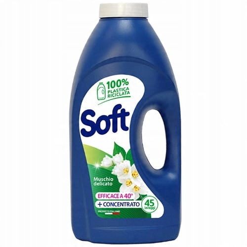 

Soft Białe piżmo Żel do prania tkanin 2,25 L 45p
