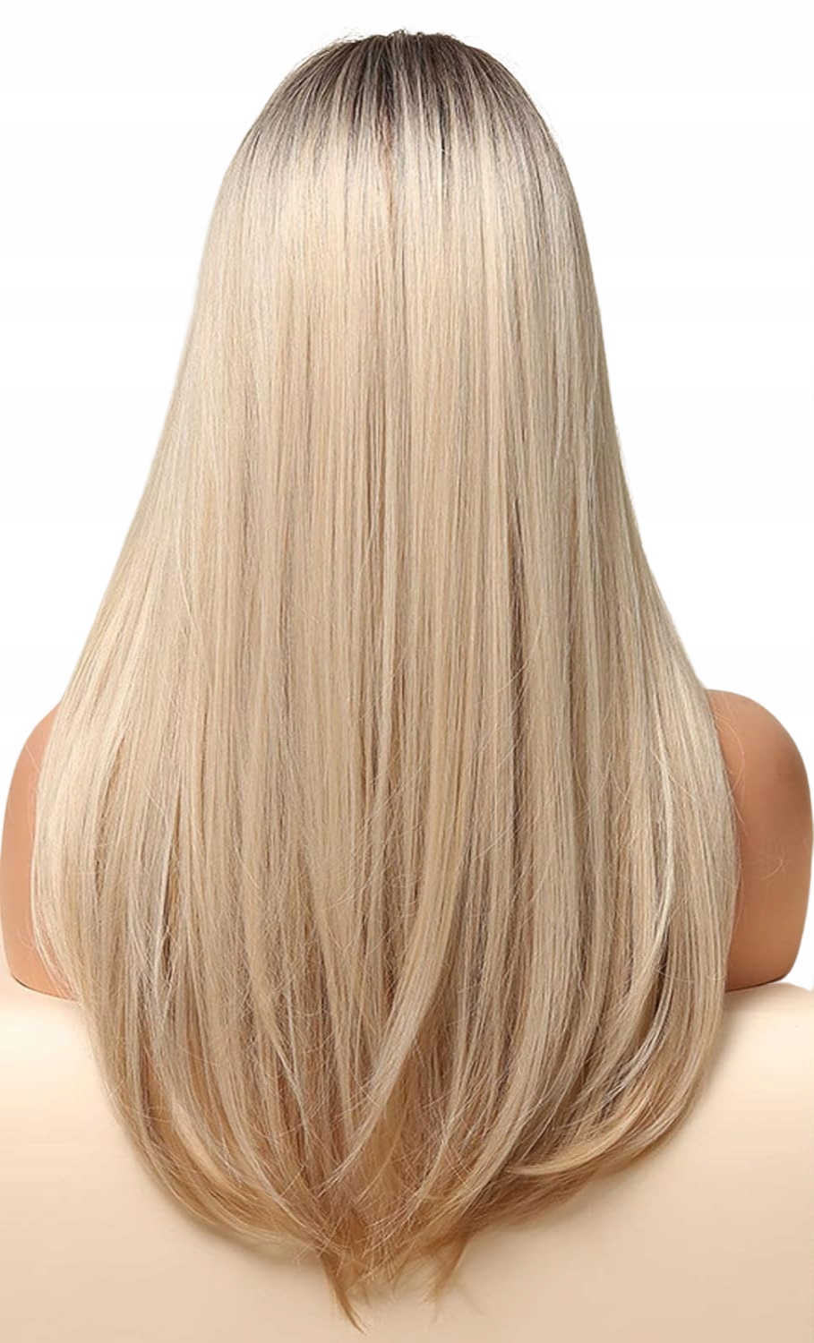 Paruka, dlouhé syntetické blond vlasy Honygebia