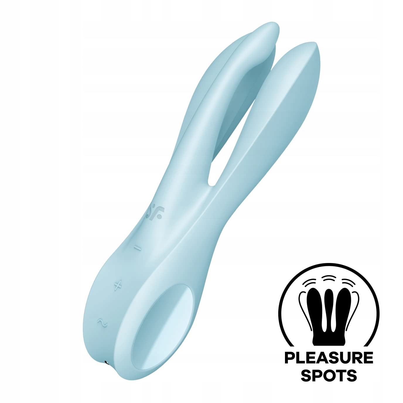 SATISFYER Threesome 1 Wibrator Klitoris Stymulacja Wodoodporny Niebieski — miniatura 2