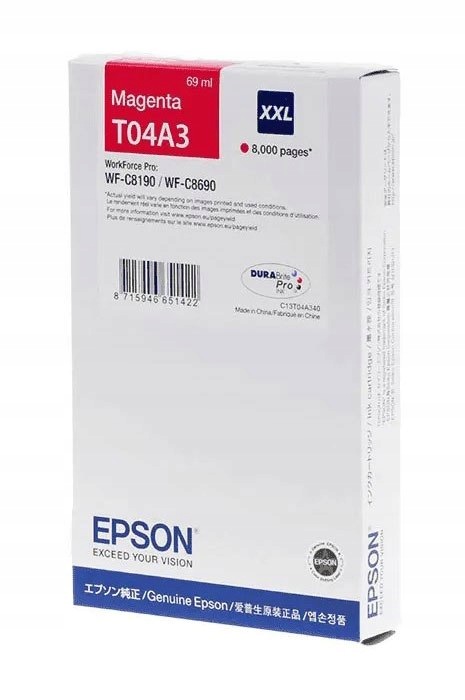Originální inkoust Magenta Epson T04A3 (C13T04A34N)