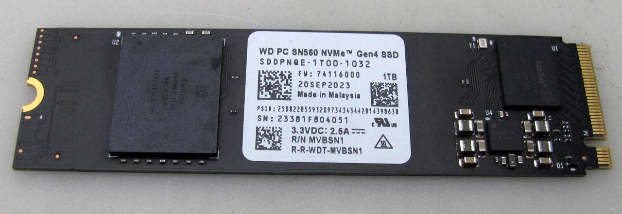 内蔵型SSD WD SN560 M.2 NVMe SSD 1TB WD 1TB WD PC SN560 NVMe Gen 4 SSD - Sklep, Opinie, Cena w