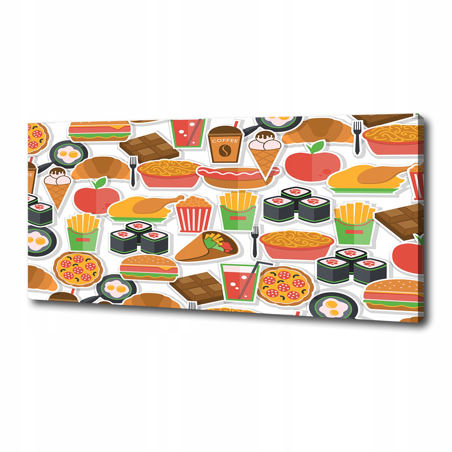 

Foto obraz canvas na ścianę Fast food 125x50 cm