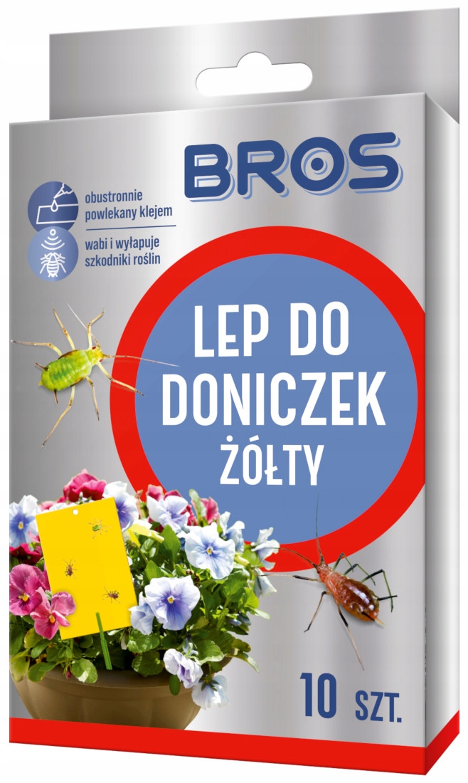 

Bros Lep pułapka na owady do doniczek żółty 10szt.