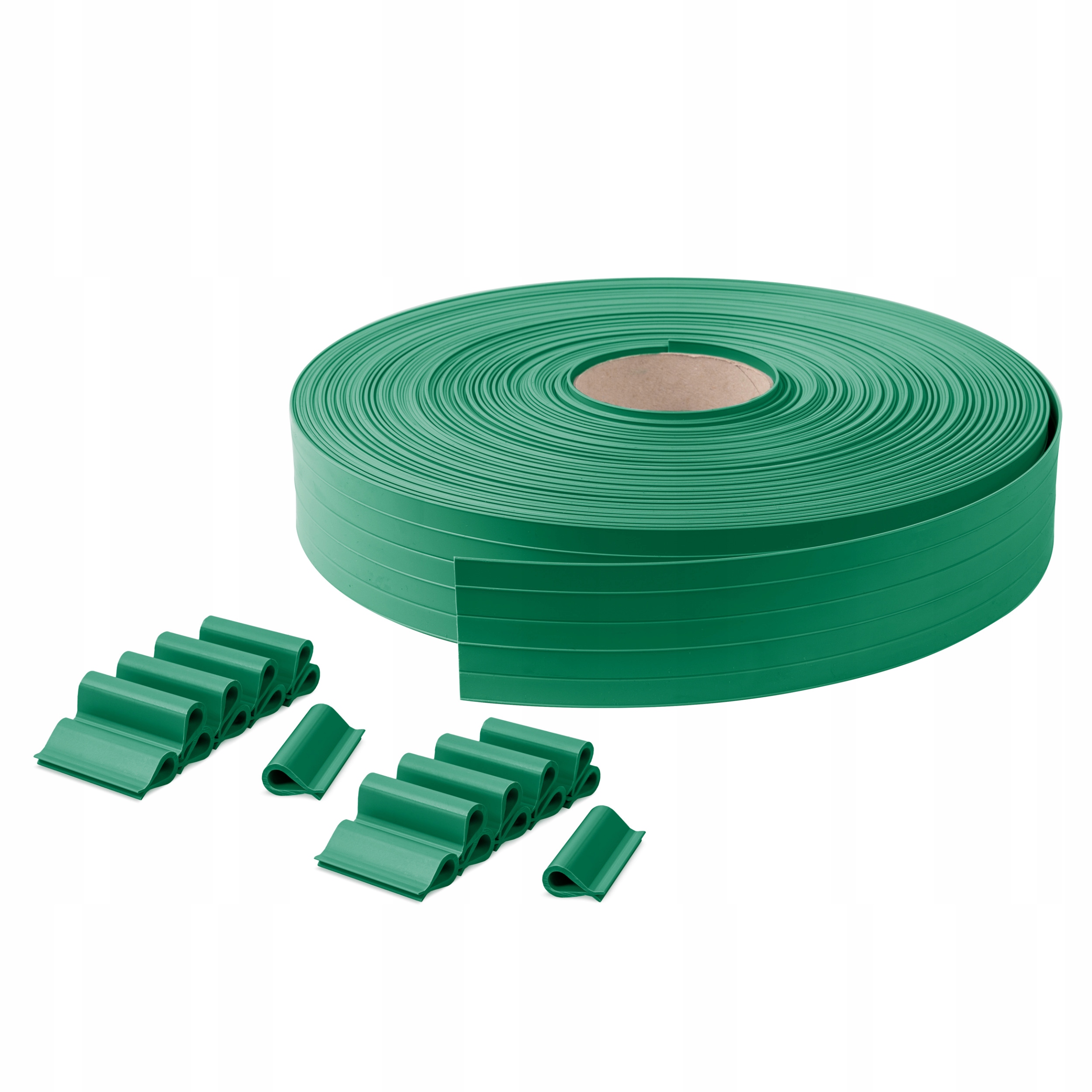 Úzká Stínící panelové pásy 4,75 Pvc Ral 6005, zelená 50 m 80 klipů