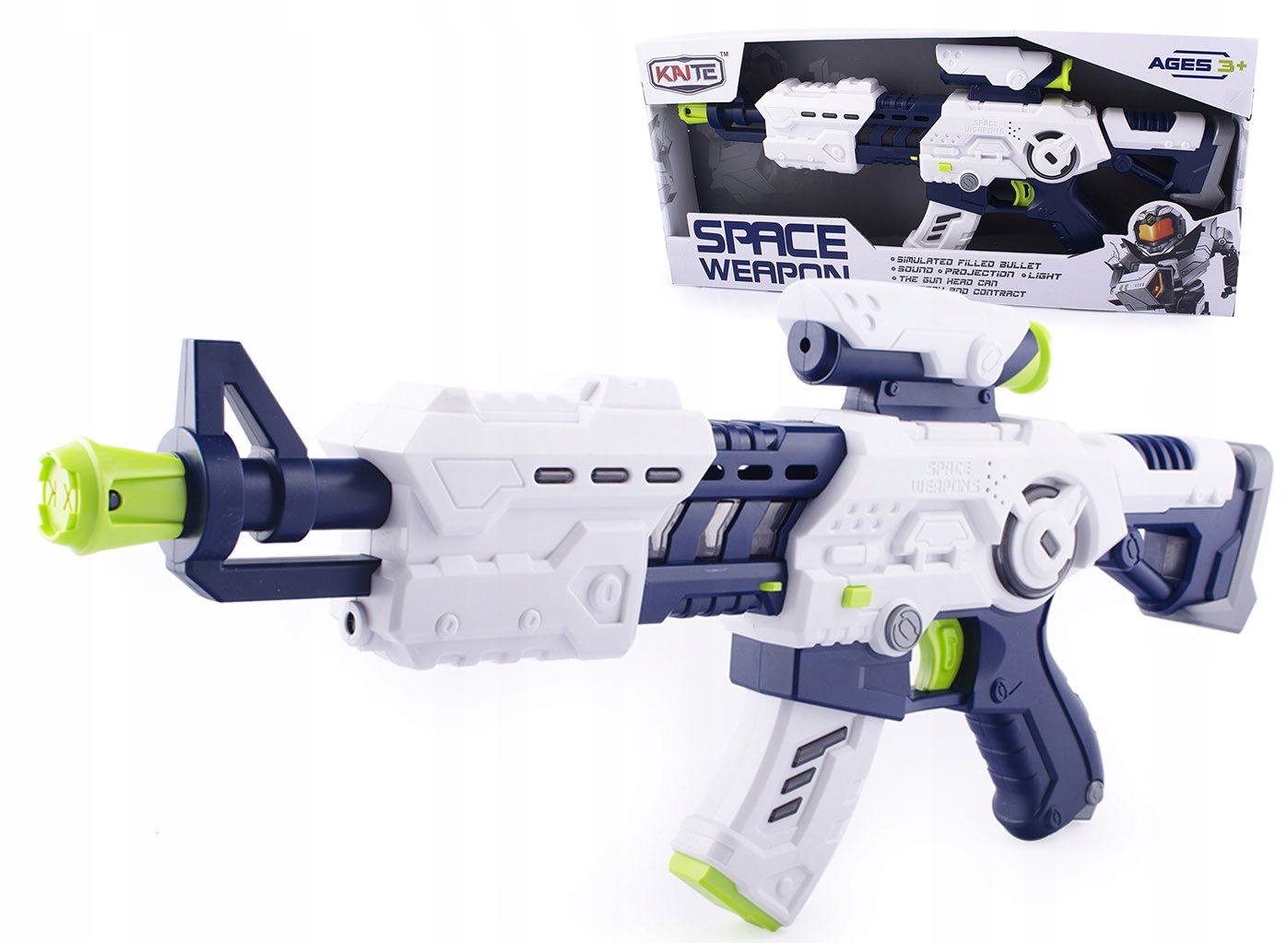 

Karabin Pistolet Z Lunetą Projektor Światło Dźwięk