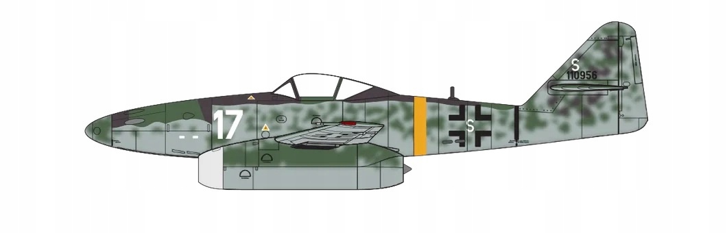Model plastový Messerschmitt Me 262A-1a/2a 1/72 Airfix 03090a