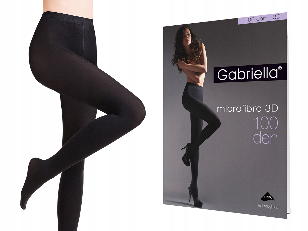 

Rajstopy Gabriella Microfibre 3D 100 den Nero 3