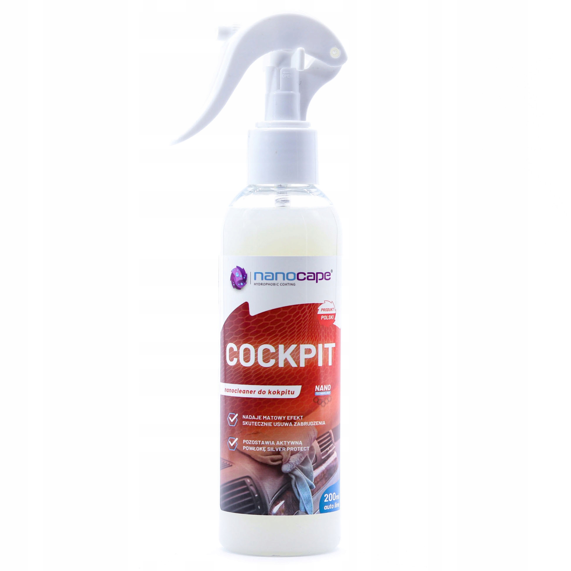 

Płyn do mycia plastików kokpitu auta Nano Srebr!