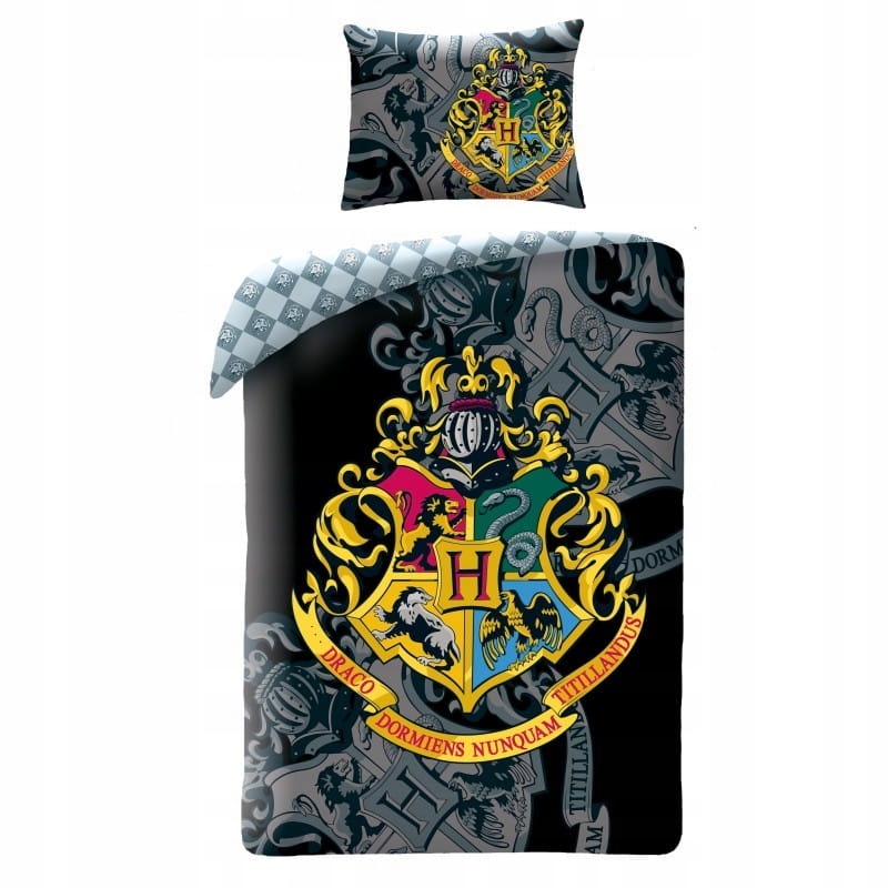 

Pościel 140x200 Bawełna Hogwart Harry Potter 01