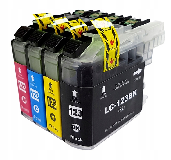 

4x LC123 do Brother Dcp J132W J152W J552 J245 Chip