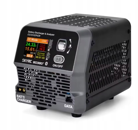 SkyRC BD380+ Rozładowywarka i Tester akumulatorów 380W 40A Cc/cp/cr/cv