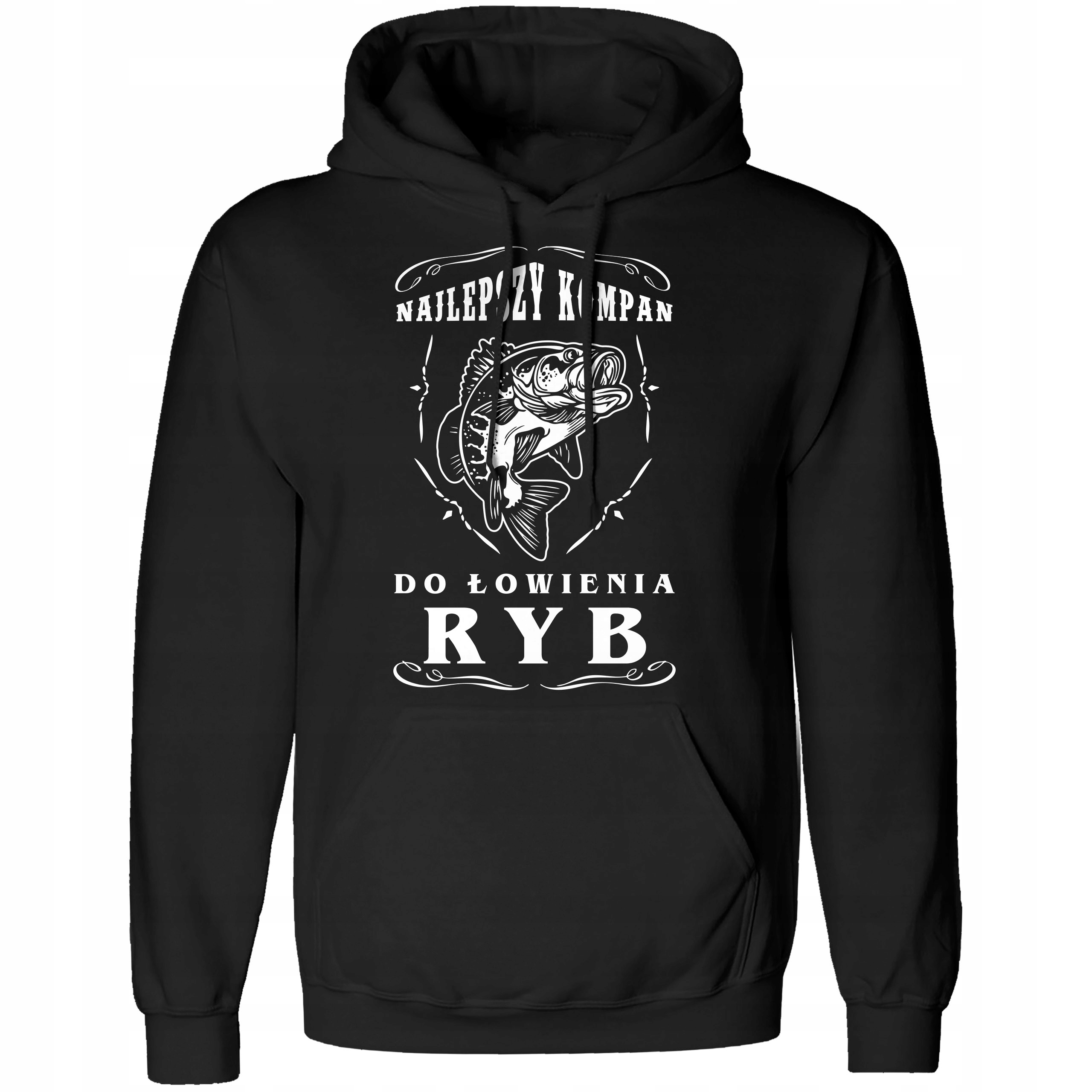 

Bluza Męska Z Kapturem Prezent Dla Wędkarz Roz L