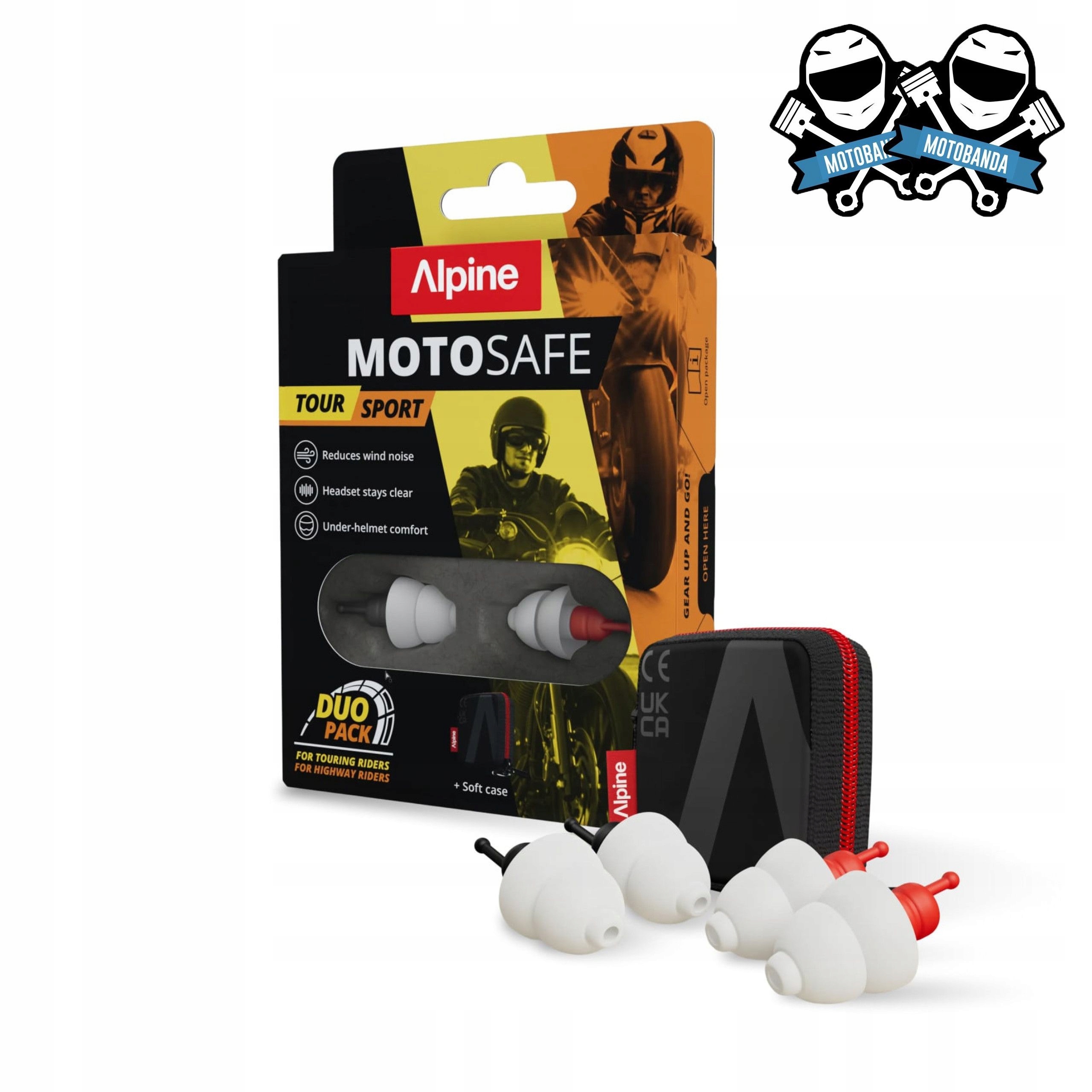 Alpine Zatyczki/stopery Do Uszu Motosafe Alpine Duo Motocyklowe