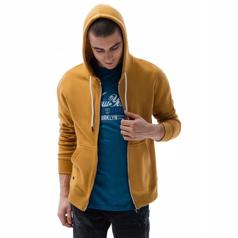 

Bluza męska rozpinana z kapturem B977 muszt. XL