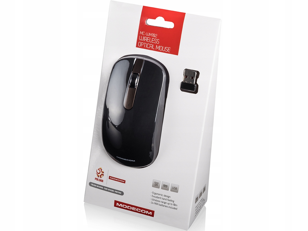 MYSZ BEZPRZEWODOWA MYSZKA OPTYCZNA DO LAPTOPA KOMPUTERA BIURA DUŻY ZASIĘG! Interfejs USB (Radio 2.4 GHz)