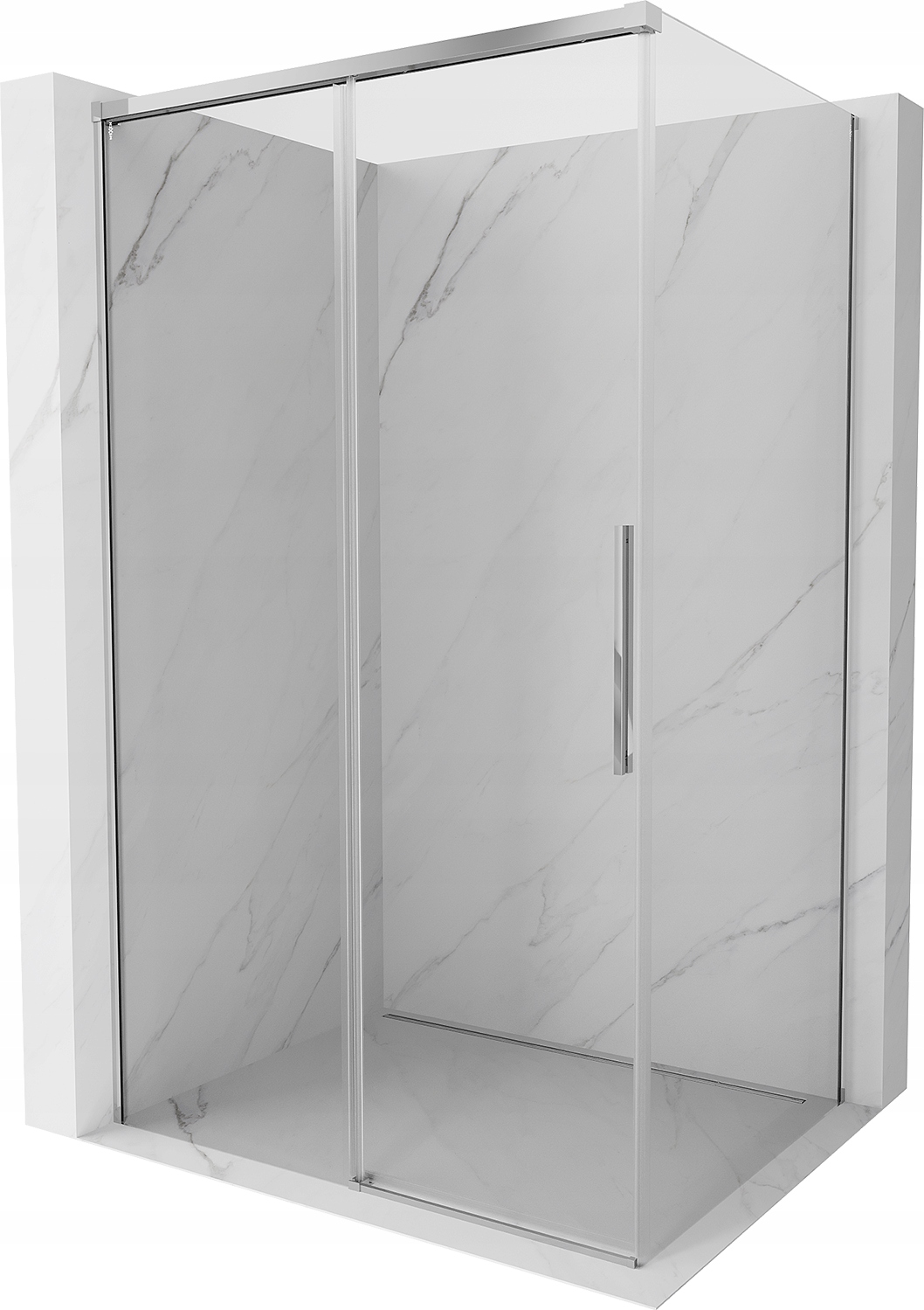Mexen Rox Kabina Prysznicowa Rozsuwana 100X85 CM Transparent Chrom