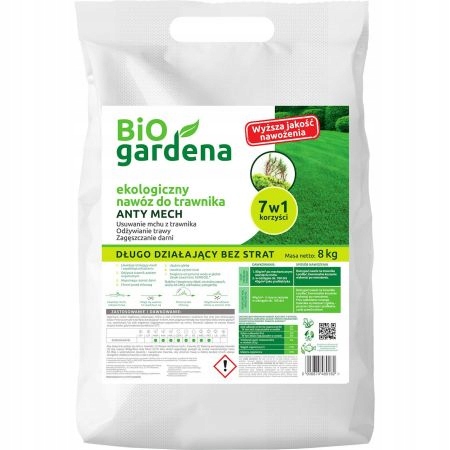 

BioGardena Nawóz Do Trawników Anty Mech 8 kg