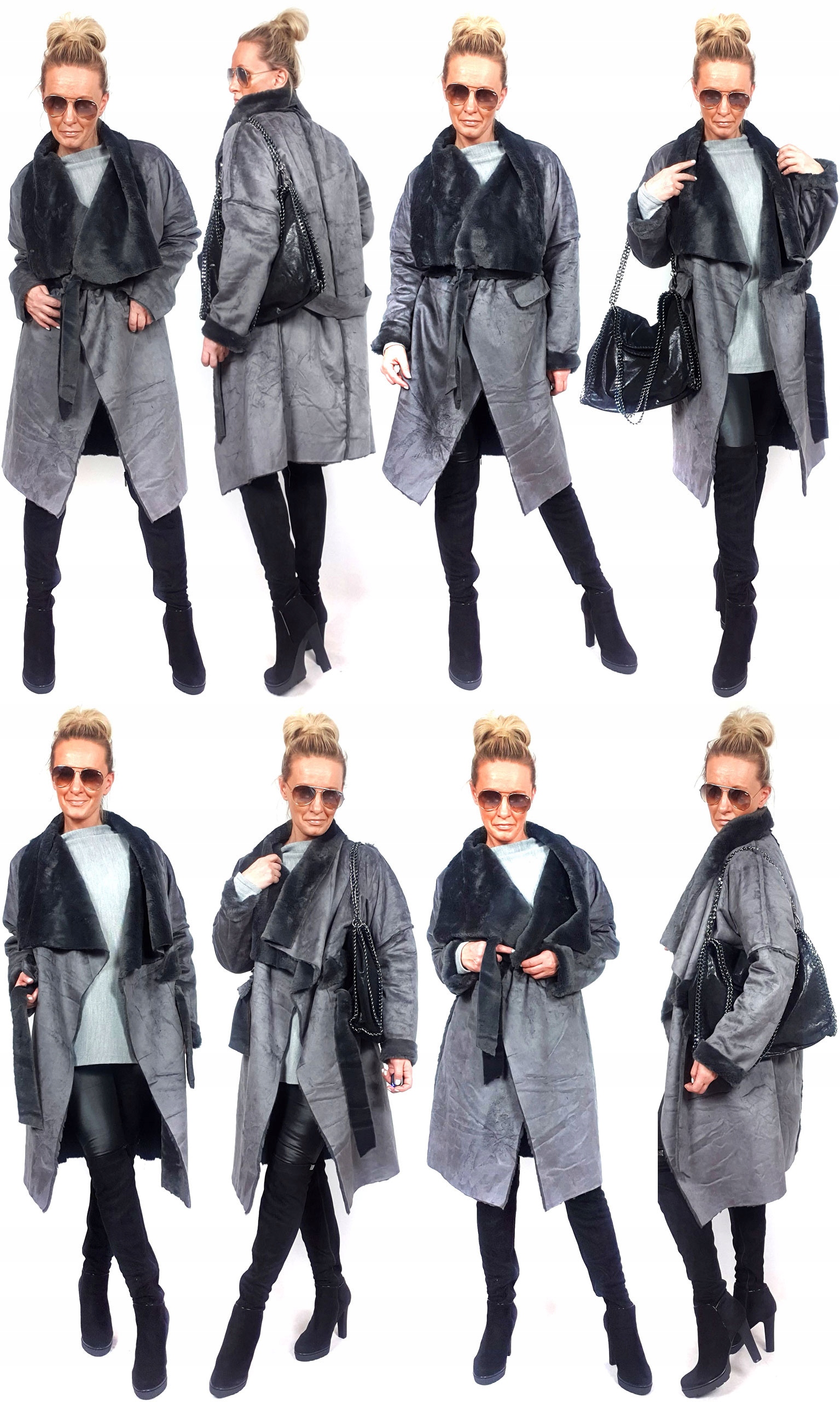 

Płaszczyk Futerko Eko Kożuch Zimowy Futro Luxury