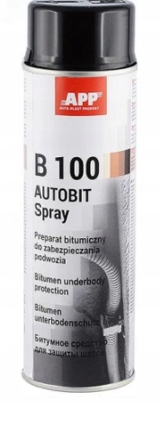 APP AUTOBIT B100 SPRAY MASA BITUMICZNA BARANEK do konserwacji podwozia 0,5L