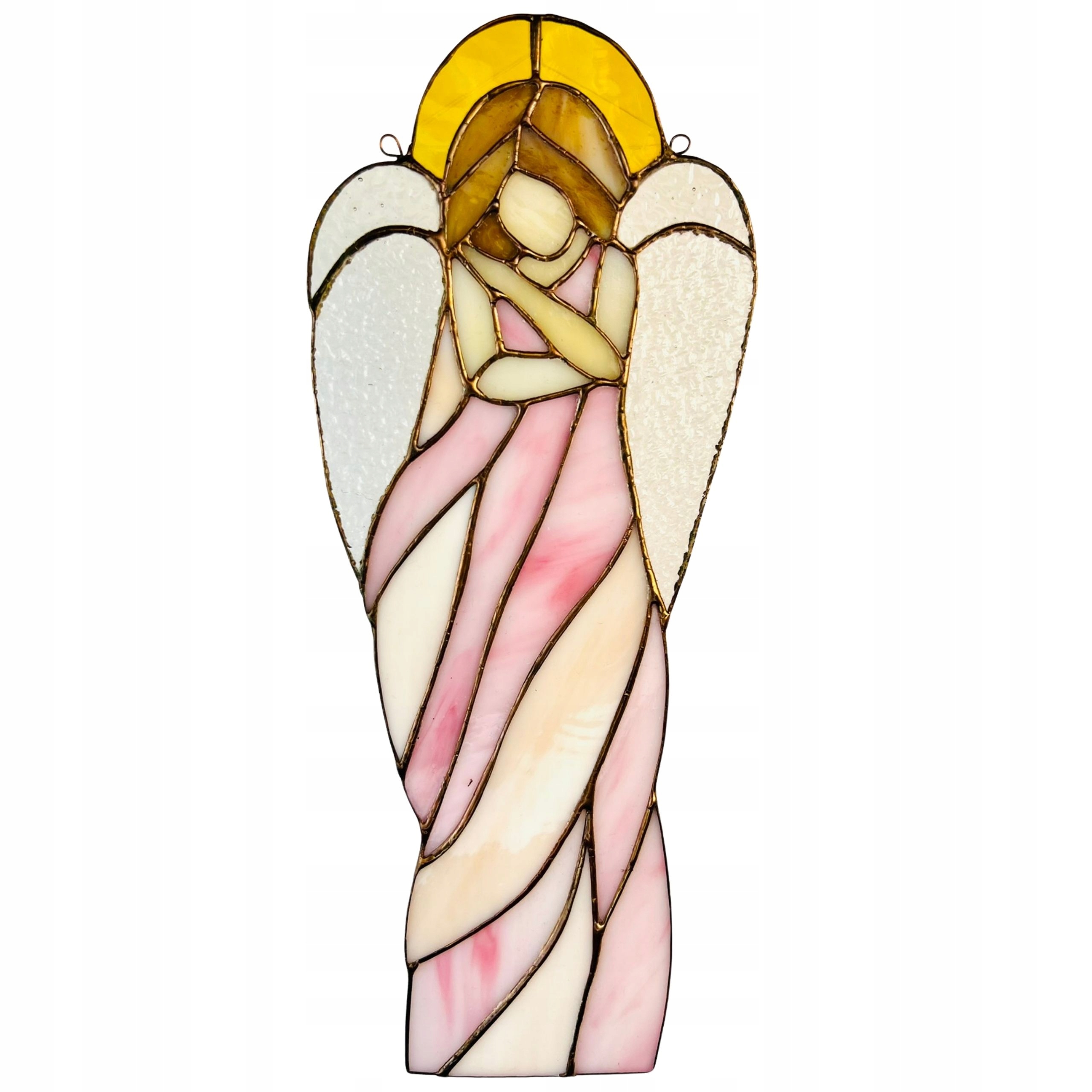 Anděl péče Vitráž Duchovní dekorace Anděl strážný Náboženská dekorace