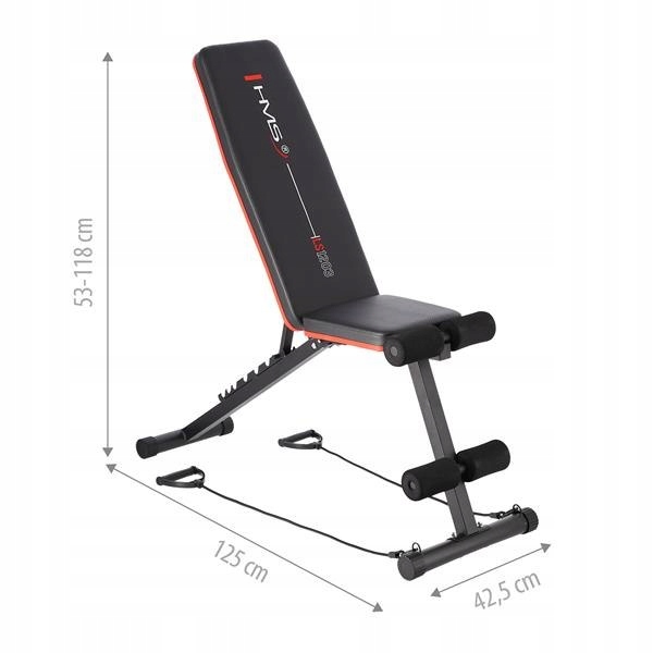 ŁAWKA DO ĆWICZEŃ POD SZTANGĘ ŁAWECZKA DO DOMU REGULOWANA SKŁADANA Model LS1203