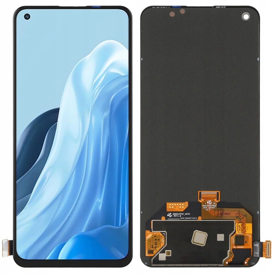 LCD displej Dotykový displej Digitizer pro Oppo Reno 7 5G CPH2371 Oled