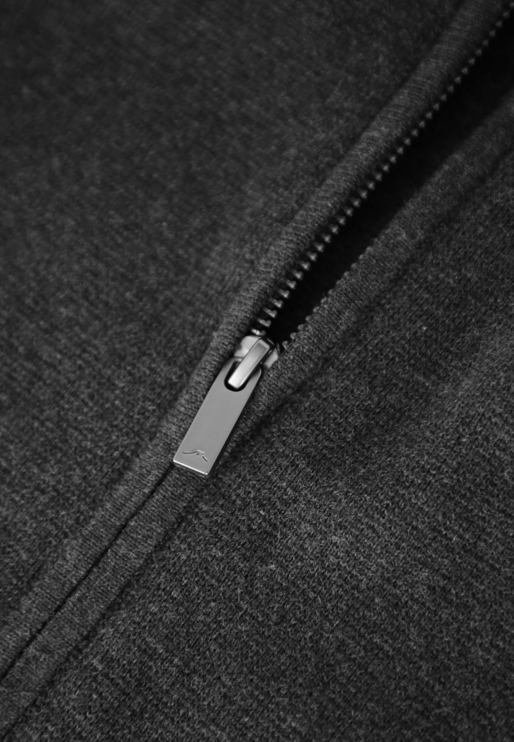 Pánský Propínací Svetr Šedý Volcano S-natan 3XL