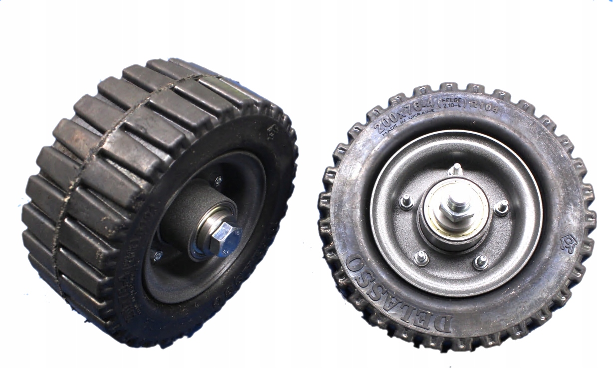 Plné kolo pro kolečkový vozík 200x76-4 (2 ks)