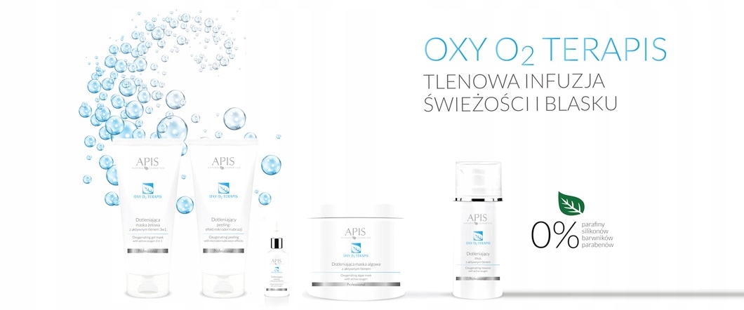 APIS OXY O2 Maska algowa dotleniająca wygładzająca Postać w proszku