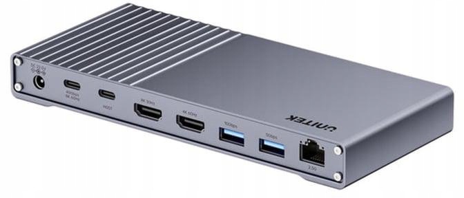 Unitek Trojitá Dokovacia Stanica USB4 40 Gb/s Napájací Zdroj 120 W Pre Notebook