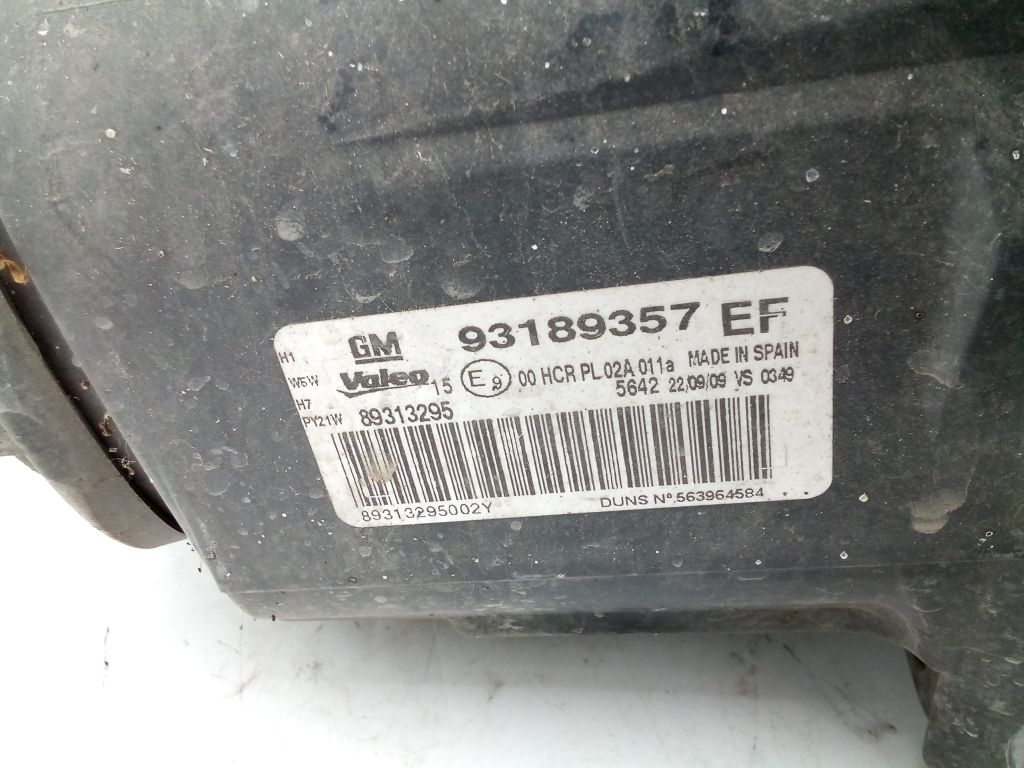 Opel Corsa D light left front front 93189357EF EU