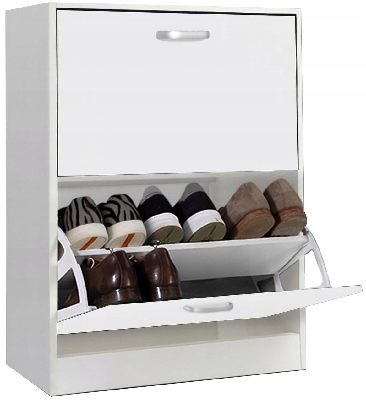 Škandinávska Skrinka Na Topánky Malý Regál 2 Odklápacie úložné priestory