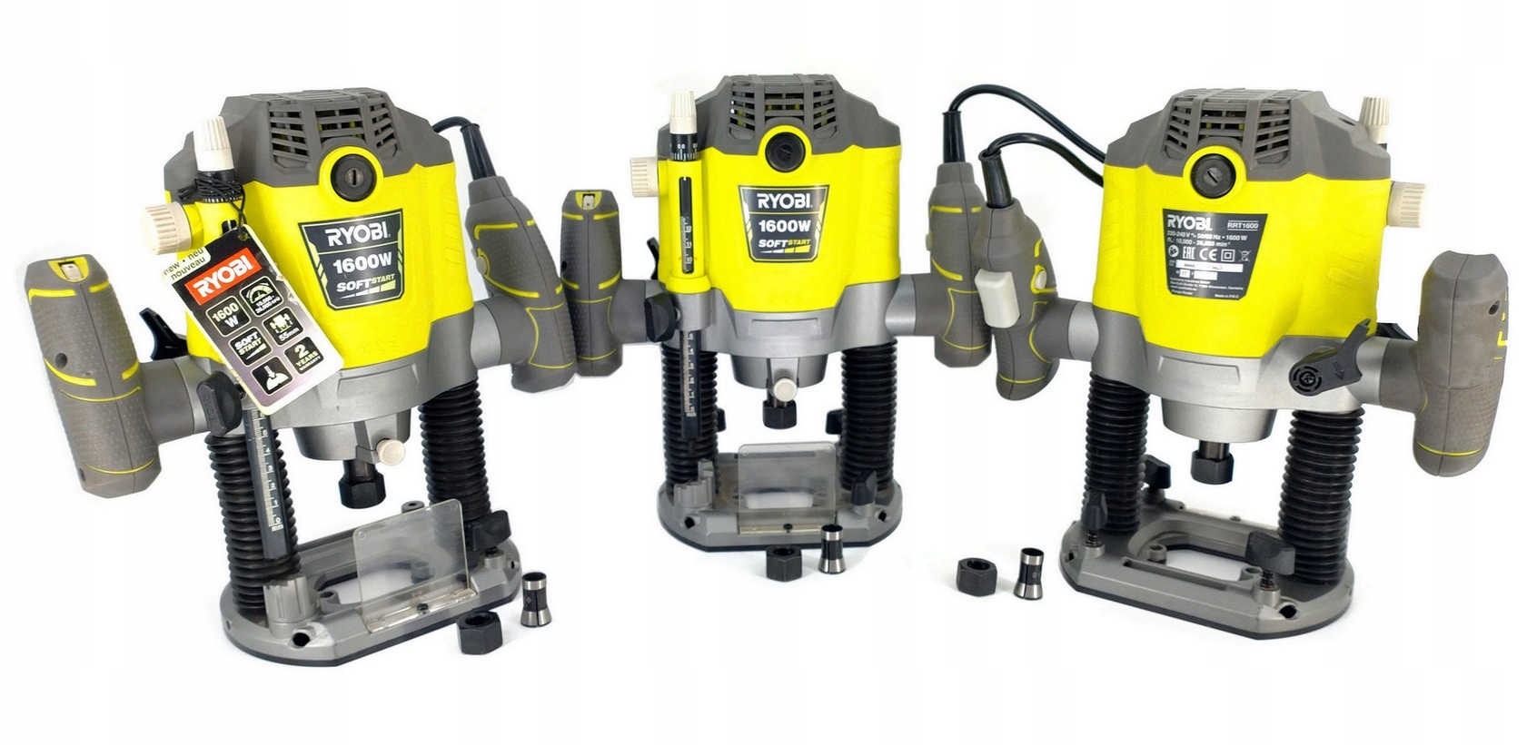 Ryobi RRT1600 Frezarka Górnowrzecionowa 1600W Z Regulacją Soft Start +6MM