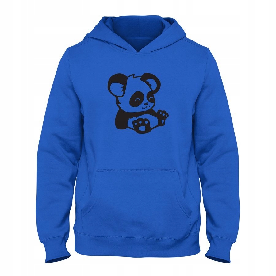 

Bluza męska Z Uroczą Pandą, kangurka, r.blue 3XL