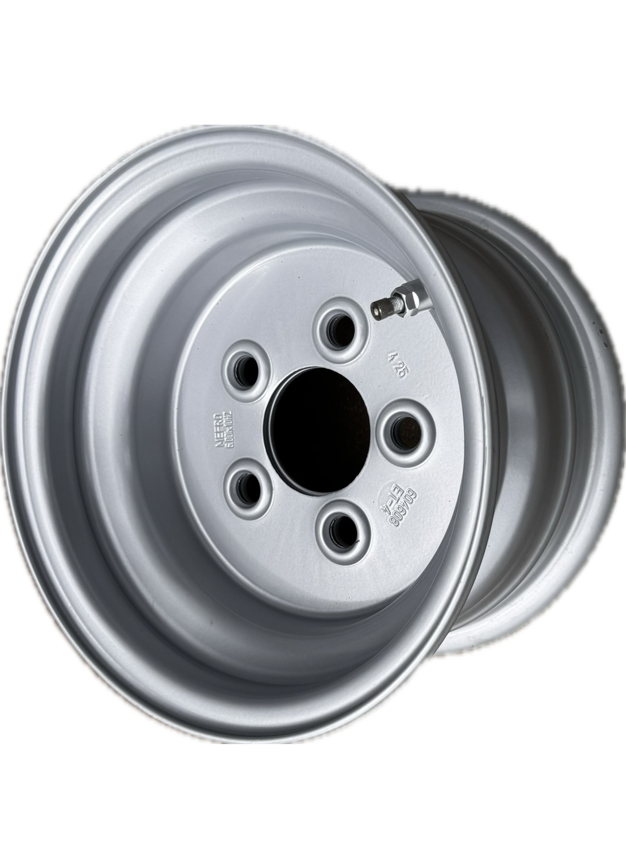 Mefro Ocelový ráfek 10“ 5x112 ET-4 6J pro přívěs 66,5 mm Nový