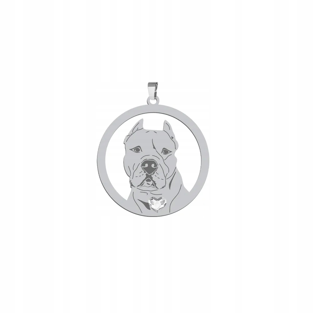 Stříbrný přívěsek s argentinským psem 925 Žena Dárek Gravírování Bonus
