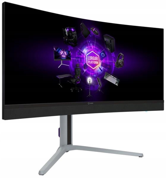 Lorgar 34MP1, zakrivený herný monitor 34´´, Uwqhd 3440x1440, 1 000 000:1,…