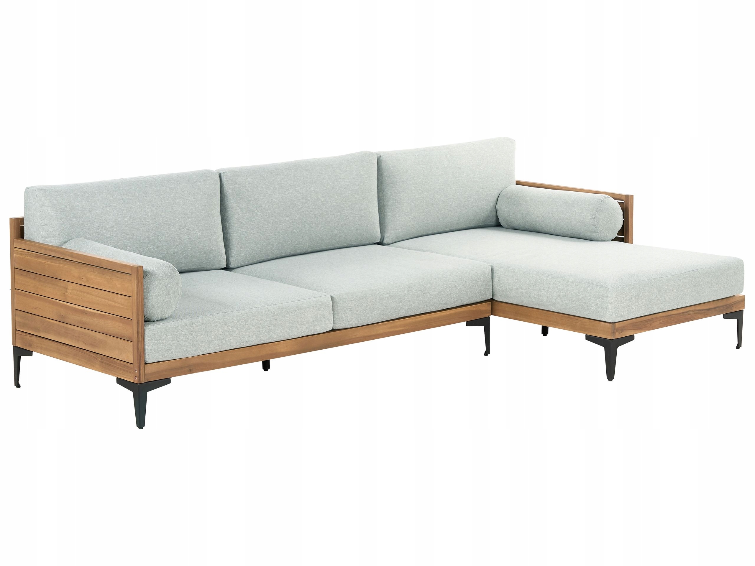 Sofa ogrodowa narożna 4-osobowa z poduchami