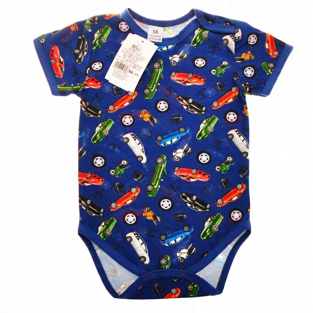 

Body bawełniane Samochody krótki rękaw Robik r.68