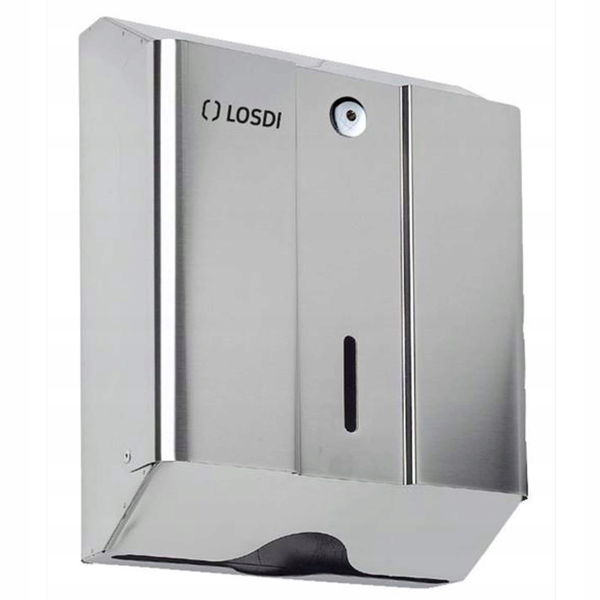 Losdi Zásobník na papierové uteráky, nerezová oceľ Inox, séria Oceano Line CO0104