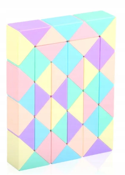 UKŁADANKA LOGICZNA MAGICZNY WĄŻ PASTELOWY KOLOR 48 EL EAN (GTIN) 6900313409481