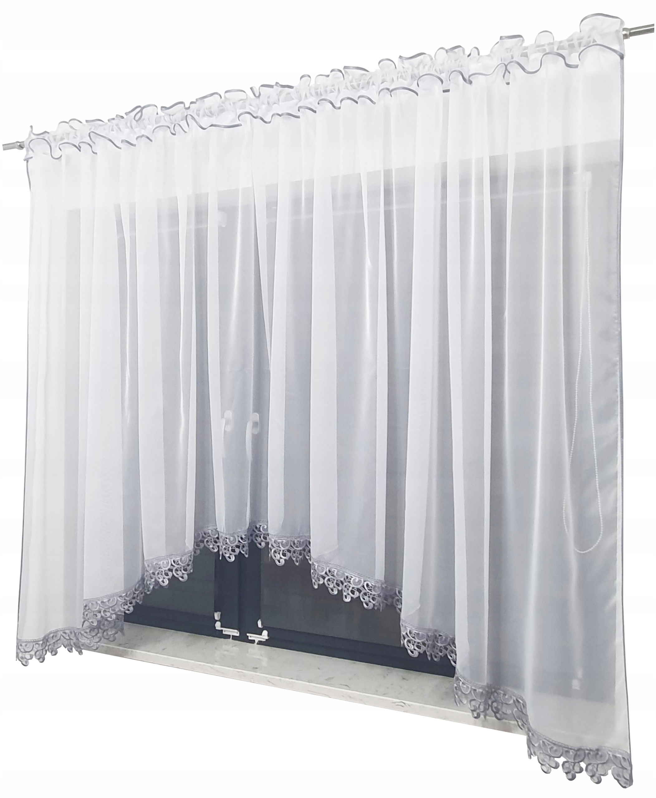 

Firana 400 X 150 CM Firany Gotowe Z Gipiurą