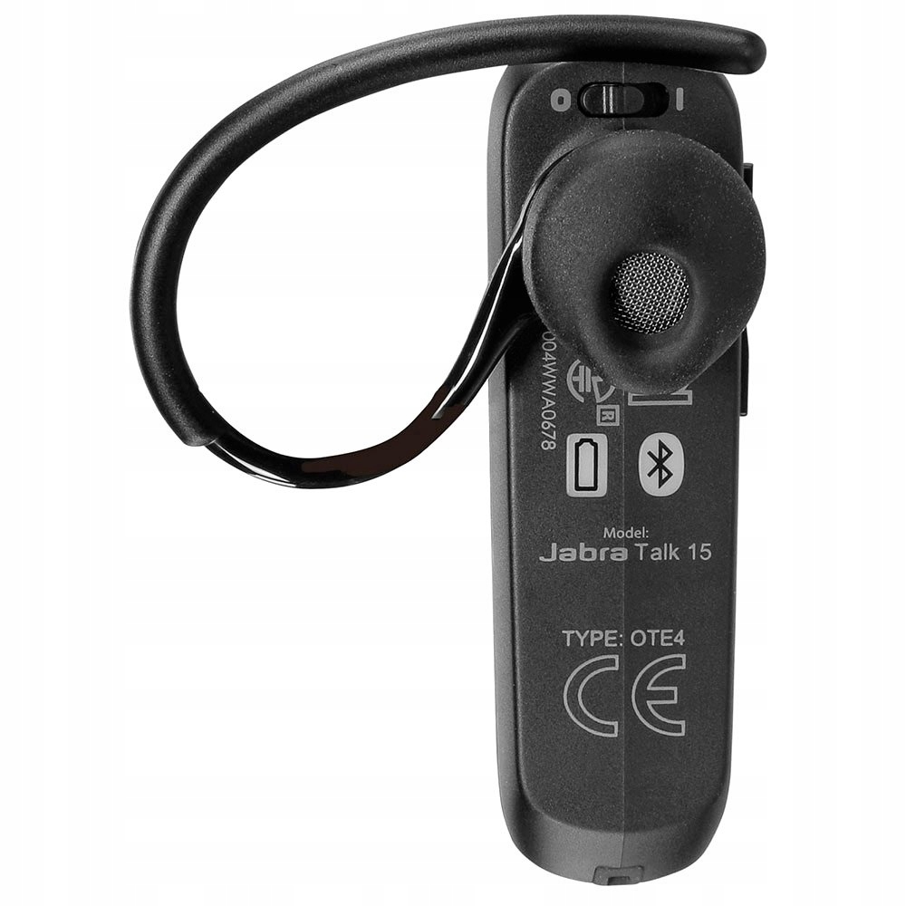 SŁUCHAWKA BLUETOOTH JABRA TALK 15 HD VOICE NA 2TEL Kod producenta 100-92200900-60