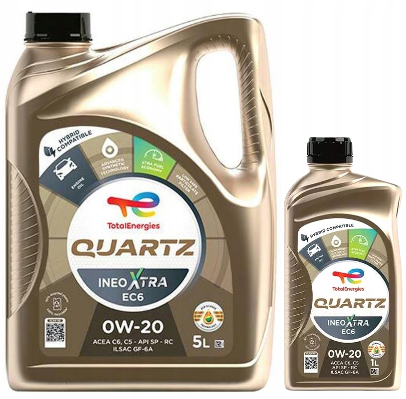Motorový Olej Total Quartz Ineo Xtra EC6 0W20 Acea C6 C5 Api Sp 6L