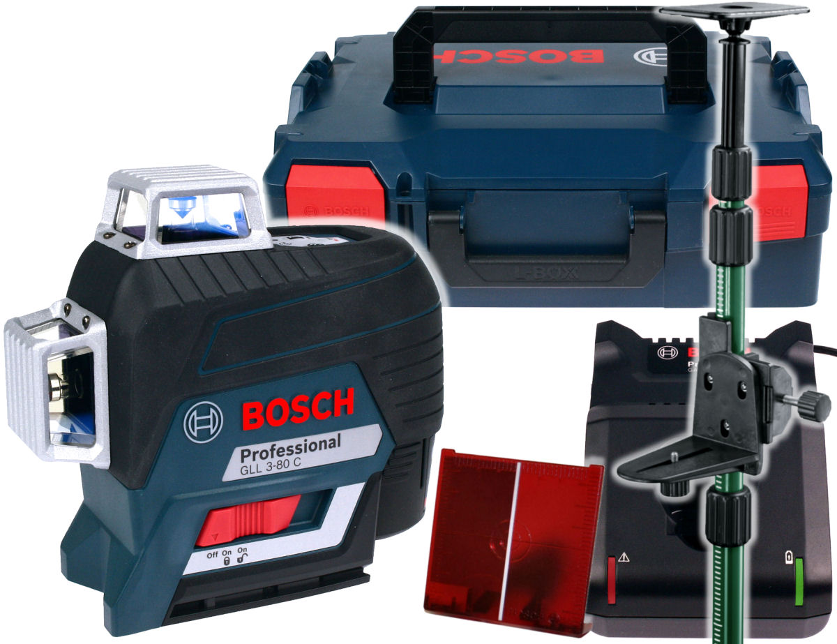 

Laser Gll 3-80 C Bosch L-boxx + Tyczka TP320