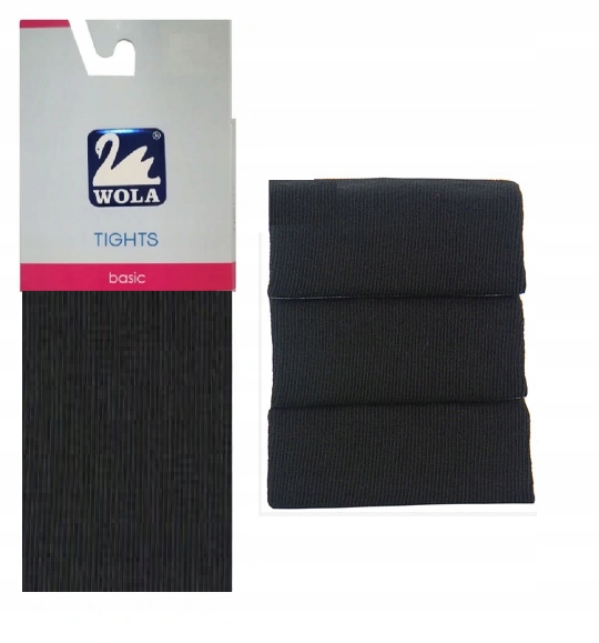 

Wola Basic Rajstopy gładkie bawełniane 62-74 Black